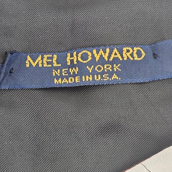 Mel Howard Cummerbund Mens Red Black Polka Dots Adjustable Strap One Size - Picture 7 of 9